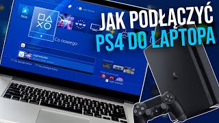 Podłączenie konsoli PS4 do laptopa  Jak podłączyć PS4 do laptopa bez HDMI [upl. by Nodroj]