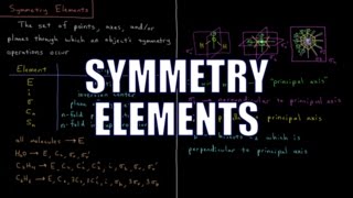 Quantum Chemistry 123  Symmetry Elements [upl. by Stiegler]