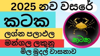 කටක 2025 නව වසරේ ලග්න පලාඵල New Year 2025 kataka Jothishya Lagna Palapala Raga Sri Nirvana [upl. by Olette]