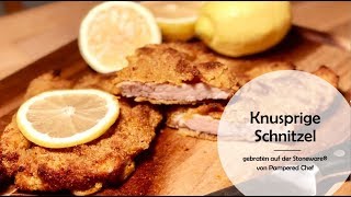 Knusprige Schnitzel von der Stoneware®️ von Pampered Chef®️  quotJamesquot großer Ofenzauberer [upl. by Rennerb]