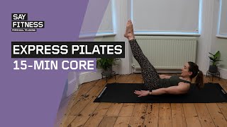 15Min Express Pilates Core Workout I AtHome Mat Pilates I No Equipment Needed [upl. by Annawak]