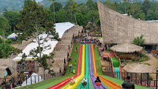 Explore  Keringat dingin ‼️Perosotan Pelangi Dusun Semilir Semarang [upl. by Oballa]