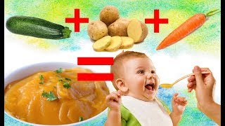 7 REPAS BEBE RECETTE FACILE RAPIDEPURÉE DE LÉGUMES [upl. by Ranson]