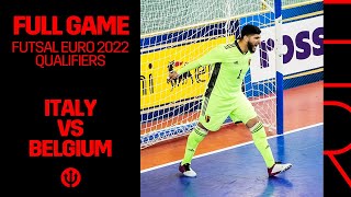 FUTSAL​​  FutsalEURO​​ 2022 Qualification  Italy 41 Belgium [upl. by Thorlie]