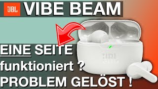 Nur eine Seite funktioniert bei JBL VIBE BEAM Ohrhörern ReparaturAnleitung DIY [upl. by Lalage522]