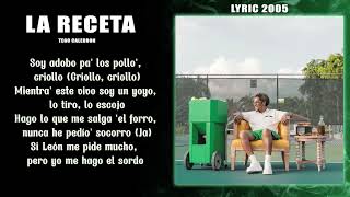 La Receta Tego Calderón Letra Audio Oficial [upl. by Otirecul]