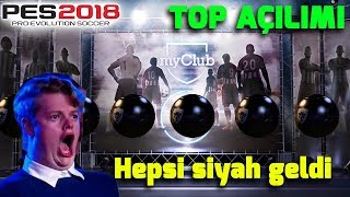 TÜM TOPLAR SİYAH OLDU  PES 2018 TOP AÇILIMI [upl. by Baptista]