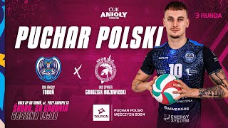 🔴 CUK Anioły Toruń  UKS Sparta Grodzisk Maz  Puchar Polski 20232024 siatkówka volleyball [upl. by Valiant]