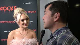 Anuschka van Lent Carpet Interview at Natty Knocks Premiere [upl. by Silyhp139]