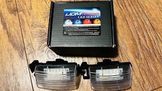 IJDMToy LED license plate lights for the 370Z [upl. by Prud525]