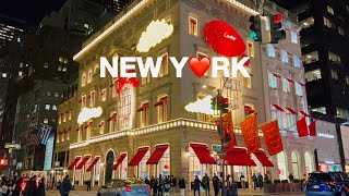 4K🇺🇸NYC Walk🎄✨5th Ave Christmas Lights Rockefeller Center amp Radio City in Manhattan 2023 [upl. by Semreh]