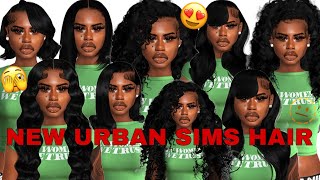 THE SIMS 4 ‼️NEW URBAN CC HAIR DROPS‼️  CC LINKS❤️ [upl. by Helen]