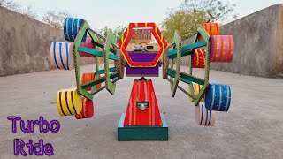 How to Make Amazing Amusement Park Turbo Ride  Turbo Ride  Electric Carnival Ride [upl. by Eimorej]