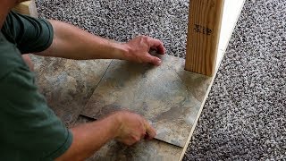 Trafficmaster Vinyl Tile flooring review peel and stick flooring [upl. by Ellwood72]