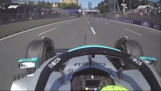 F1 2022 Hamilton bouncing at Baku Huge Porpoising [upl. by Silma]