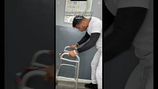 Use the walker please 😂 stretchpad physicaltherapy healthcare comedy [upl. by Torie]