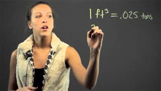 How to Convert the Measurement of Cubic Feet to Tons  Math Lessons amp Tips [upl. by Adnolrehs]