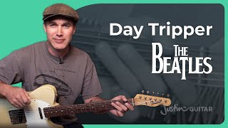 Day Tripper Guitar Lesson  The Beatles [upl. by Dyrrej619]