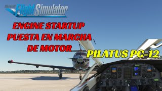 MSFS 🛩️ COMO ARRANCAR EL MOTOR DEL PILATUS PC12 de CARENADO [upl. by Valma834]