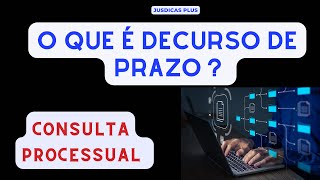 O que é decurso de prazo  ou prazo decorrido  na consulta processual [upl. by Coltun778]