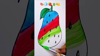 satisfying art 🍉🧊🍓🫑🍋short shorts youtube trending youtubeshorts love satisfying [upl. by Yanahc]