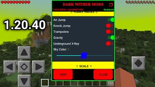 ✅New Mod Menu hack for Minecraft PE 12040📥📎Android 32bits [upl. by Koppel]