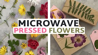 Learn How to Press FlowersIn the Microwave  How to Press Flowers [upl. by Enninaej]