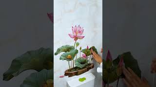 The Lotus Charmquot selfadhesive painting is aesthetically pleasing in the bathroom and the smooth [upl. by Norel]