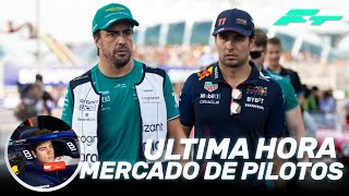 ¡¡ULTIMA HORA MERCADO de PILOTOS La LOCURA de ALONSO a RED BULL el NUEVO CONTRATO de CHECO PEREZ [upl. by Lymann]