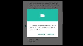 Fix Whatsapp Backup Error [upl. by Nnylkoorb]