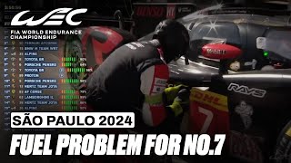 Fuel Problem For The Toyota Hypercar No7 I 2024 Rolex 6 Hours of São Paulo I FIA WEC [upl. by Htaek]