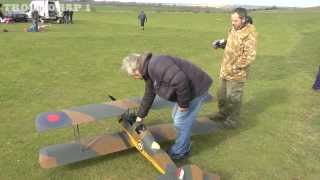 ZENOAH POWERED RC De HAVILAND TIGER MOTH  MARK AT NLMFC BALDOCK  2014 [upl. by Krutz]