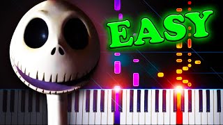 This Is Halloween  EASY Piano Tutorial [upl. by Loss127]