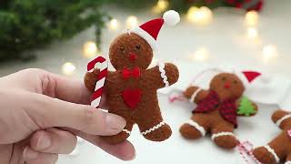 Luxury Gingerbread Hanging Ornaments Decoration Supplies Gift Christmas Ornaments [upl. by Meehahs]