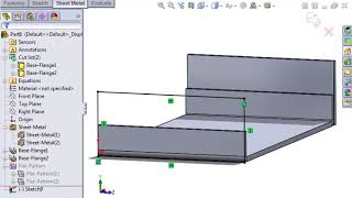 SolidWorks Sheet Metal Study 01 Sheet Metal Design 25 Multibody Sheet Metal Parts [upl. by Gavriella580]