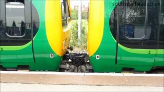 Class 323 uncouples at Lichfield Trent Valley Higher Level [upl. by Ogdan]