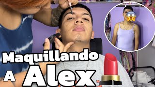 MAQUILLANDO A ALEXANDER 💄💋  LE PUSE UN VESTIDO JAJAJAJA [upl. by Winser114]