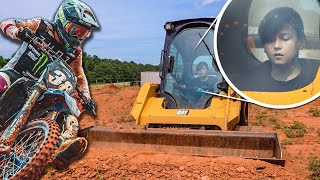 12 Year Old Building Motocross Tracks  The Deegans [upl. by Adekam891]