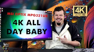 MSI Optix MPG321URQD  4k 144hz and it comes with CHEATS [upl. by Theola]