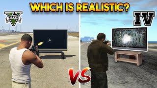 GTA 5 VS GTA 4 WHICH IS MORE REALISTIC [upl. by Deeas]