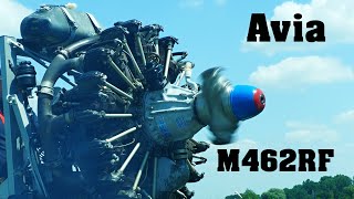 Avia M462RF ninecylinder radial engine  Airshow Breclav 2023  4K [upl. by Palmer]