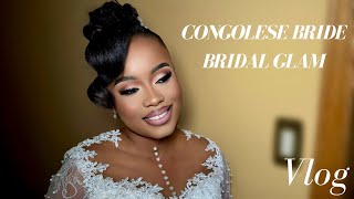 PRETTY BRIDE GLAM 🇨🇩 Bridal hair pin curl bridalhair coiffuremariagecongolaisbride [upl. by Jessa707]