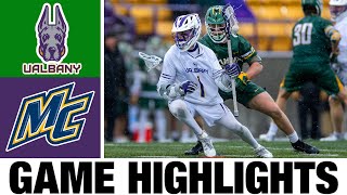 UAlbany vs Merrimack Lacrosse Highlights  2024 College Lacrosse  NCAA Lacrosse [upl. by Hamrah]