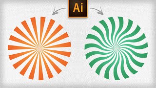 Tutorial FÁCIL de ILLUSTRATOR Como fazer raios retos ou ondulados [upl. by Ahsiekrats365]