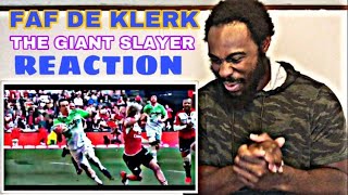 BLACK SUPERMAN REACTS To FAF DE KLERK THE GIANT SLAYER DEFENSIVE MASTERCLASS [upl. by Toinette]