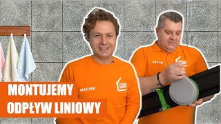 Jak poprawnie zamontować odpływ liniowy  sposób na oszczędność miejsca w łazience [upl. by Kopaz]