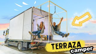 🚚 Ponemos COLUMPIOS en el camión 🤯 Camperizar un CAMIÓN CAMPER 😵 Vivir en ruta  Cap 5 [upl. by Akimik]