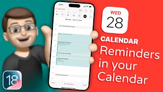 How to Add Reminders to Your Daily Calendar View in iOS 18 [upl. by Angel591]