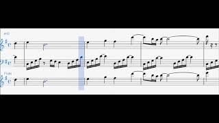 Lugias song theme  flute and piano score from film pokemon 2000 [upl. by Haggi]