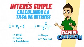 INTERÉS SIMPLE Calculando la tasa de interés Super facil  Para principiantes [upl. by Direj836]